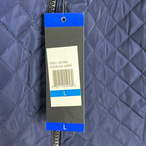 Andrew Mark Navy Blue Quilt Vest - Picture 4 of 6